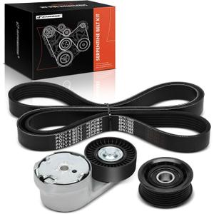 A-Premium Engine Serpentine Belt Drive Kit w/Tensioner & Idler Pulley Compatible with Jeep Grand Cherokee 2016-2022, Grand Cherokee L 2021-2022, Grand Cherokee WK & Dodge Durango, 3.6L