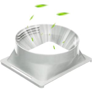 5.9 inch Square Coupler for Portable Air Conditioner with Square Air Outlet and Connected to 5.9" Exhaust Hose, AC Unit Tube Connector for Air Conditioning Exhaust Port
