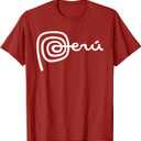 Peru Design Logo Peru Nasca Lines Men Women Kids T-Shirt, XL