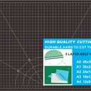 WORKLION Self Healing Cutting Mat: 24 x 36 inch Large Double Sided 5-Layer Gridded PVC Cut Mat for Sewing & Quilting & Scrapbooking & Arts and Crafts Projects (Green/Black)