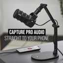 RDE PodMic USB Versatile Dynamic Broadcast Microphone With XLR and USB Connectivity for Podcasting, Streaming, Gaming, Music-Making and Content Creation (Black)