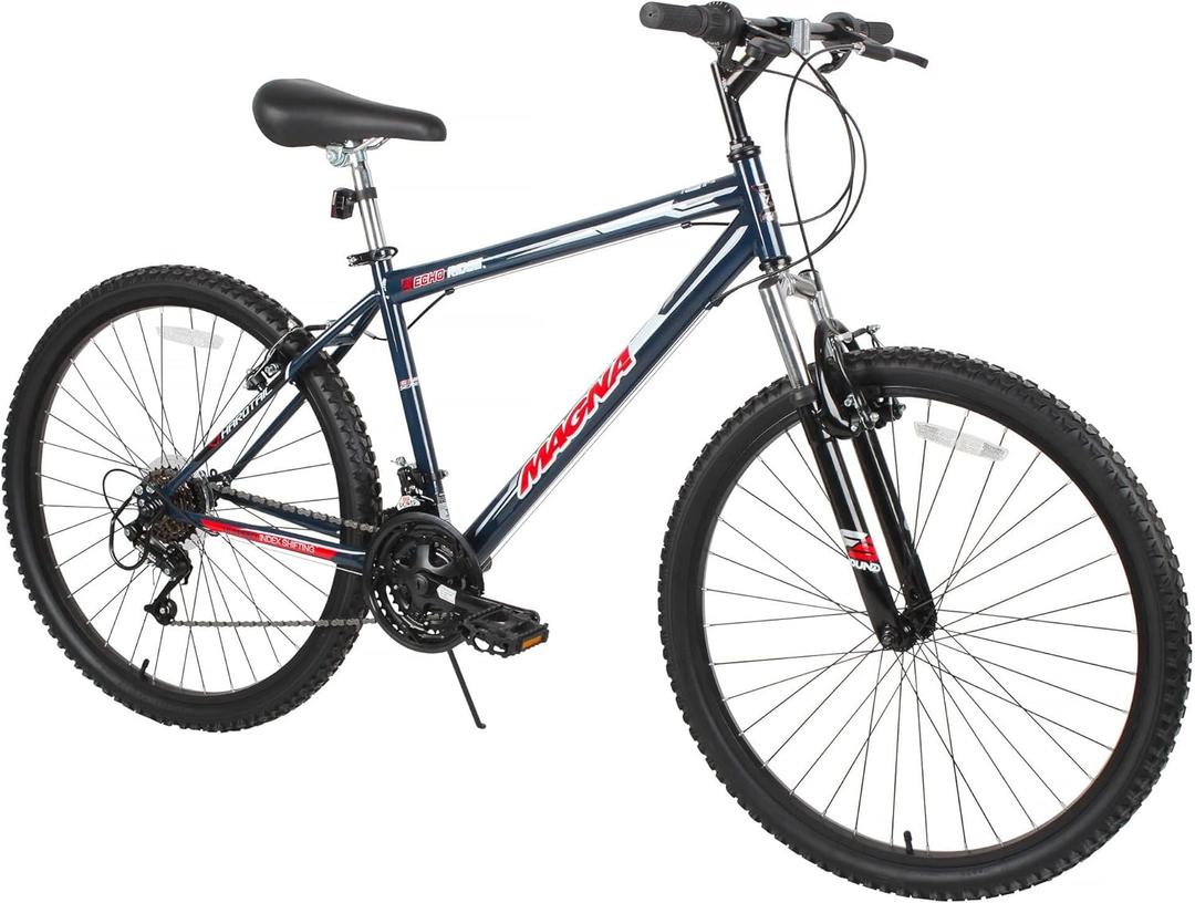 Dynacraft Magna Echo Ridge Mountain Bike  Rugged and Durable Design, Perfect for Teens and Adults Learning to Ride, Sturdy and Easy to Assemble, Ideal for Adventurers (26-inch, Blue)