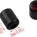 LQ Industrial 60PCS Plastic Drainage Basket Feet Bowl Rack Non Slip PVC Feet 5MM Kitchen Sink Rack Feet Used to Support the Sink Rack to Protect the Sink Grill Black