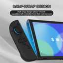 PlayVital Protective Case for Nintendo Switch 2 with Extra Stand & Thumb Grip Caps | Split Design, Dockable Hard Shell Cover for Nintendo Switch 2 | Solid Color Series, Black
