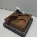 58mm Tamper Station V3 Walnut Portafilter Holder Compact Espresso Organizer with Multi Accessory Storage Espresso Machine Accessories for Coffee Bar