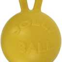 Jolly Pets Tug-n-Toss Dog Toy Ball with Handle, 8 Inches/Large, Blue