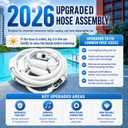 Upgraded G5 Pool Cleaner Feed Hose Replacement | Compatible with Polaris 180, 280, 380, 3900 Sport, TR28P, TR35P and 280 TankTrax; not compatible with Polaris 360