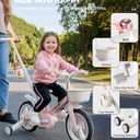 Toddler Bike with Training Wheels for Kids 1-3, 6 in 1 Balance Bike for Toddlers 2-4 with Pedals, Brake & Baskets, 12" Baby Push Tricycle for 2 3 4 5 Year Old Boy Girl Toy & Gift, Large