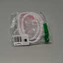 39" Silicone Cord Hider for 2-3 Cords, Flexible Side-Opening Self-Adhesive Cord Covers for Wires on Wall Mount TV, Easier Setup for Home Office Cable Management Wire Hider, 1.1" W x 0.6" H, White