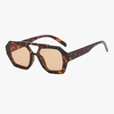 Trendy Aviator Sunglasses for Women Men Hexagonal Square Thick Frame Double Bridge Sun Glasses Shades BS1300