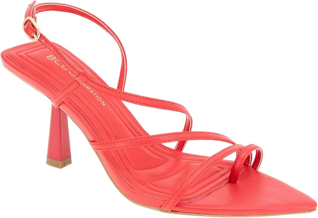 BCBGeneration Women's Ilta Heeled Sandal (Red)