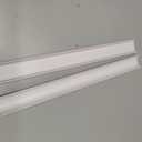 Delamu 42.5'' TV Cord Hider Kit, Wall Mounted Cable Cover Hides 2-3 Wires, Paintable Cord Management Cover for Home Decoration, 1.57'' W X 0.59'' H, White (Large)