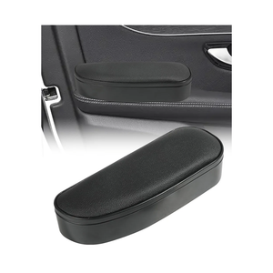 Armrest Cushion,Car Accessories Arm Rest Pads,Auto Side Door Armrest Pillow Relieve Driver Arm Fatigue,Soft Aoto Armrest Pillow with Storage Box,Suitable for Most Cars,Trucks,SUVs,RVs (Black)
