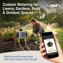 Orbit B-hyve XD 2-Port Smart Hose Watering Timer - Features Dual Outlet Irrigation Control - App Controlled Watering Timer with Bluetooth - Weatherproof Battery Powered - 24632