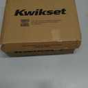 Kwikset Casey Entry Door Handle with Lock and Key, Secure Keyed Reversible Lever Exterior, Doorlock, for Front Entrance and Bedrooms, Satin Brass, Pick Resistant Smartkey Rekey Security