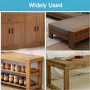 2 x 6PCS 3.11'' x 1.57'' Mending Plates, Flat Metal Bracket with Holes, Stainless Steel Connector for Wood Desk Chair Cabinet Drawer Closet Frame Furniture with 36PCS Screws