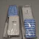 2 x Snap Grip Mini Mop,Convenient Cloth Changing Mini Mop,Retractable Gap Dust Cleaner Flat Mops with Locking Head &Sweeping Cloths,1mop + 5random Color Rags (White)