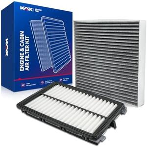 KAX Engine & Cabin Air Filter Kit, Replacement for Hyundai Santa Fe 2021-2026, Tucson 2022-2026, Sonata 2020-2026, Santa Cruz 2022-2026, Kia Sorento 2021-2026, Sportage, K5, Replace# CF12820 CA12816