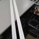 4 Ft. Long White Plastic Sliding Door Track Set for 3/4" Thick Panels (Pack of 1) by Outwater Plastics