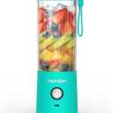BlendJet Portable Blender for Smoothies & Shakes - 16oz BlendJet 2 Cordless Personal & Small Blender, USB-C Rechargeable & Self Cleaning - Quiet Mini Travel Blender with Stainless Steel Blade (Mint)