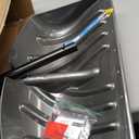 Suncast 24 Combo Snow Shovel Pusher with Galvanized Wear Strip, D-Grip Handle, Heavy-Duty Snow Removal Tool for Effortless Clearing