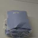 IMPROVIA Washable Underpads, Heavy Absorbency Reusable Incontinence Pads for Kids, Adults, Elderly, and Pets - Waterproof Protection Floor White & Blue (4 Pack - 34x36)