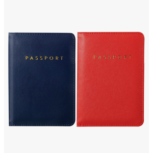 2 Pcs Passport Cover Holder for Travel Waterproof Leather Passport Wallet Case Book Travel Cruise Essentials for Women Men