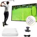 Golf Simulator Impact Screen118 * 78 98 * 98 118 * 118 118 * 138 for Golf Training, Indoor Golf Simulators, Washable Golf Impact Screen for Golf Practice