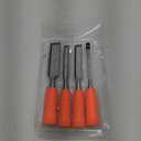 4 Piece Wood Chisel Sets Woodworking Tools Set, Wood Chisels for Woodworking with Steel Hammer End, Wood Tools Chisel Set Woodworking with Ergonomic Plastic Handle, 6mm, 12mm, 18mm, 24mm