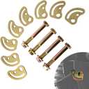 K100026 Front Upper Control Arm Alignment Cam Bolts Kit, 1.5 Camber Caster Adjustment, Compatible with Silverado Sierra 1500 2500 3500, Fixes Tire Wear & Steering Pull, 4-Pack Heavy Duty Kit