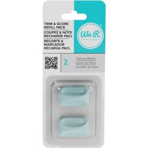 We R Memory Keepers, Trim & Score Refill Blade, V1 - Center Blade, Compatible with Trim Tool 71337-1, Trim, Score, Paper Replacement Blades, Trimming Tool for Scrapbooking, Cards, Paper, and More