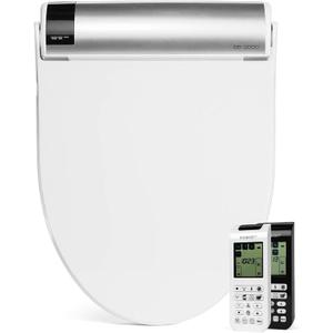 Bio Bidet BB2000 Electric Bidet Toilet Seat, Warm Water with Air Dryer, Heated Seat with Sensor and Slow Close Lid, Night Light, 2 Easy to Use Remote Controls Included, Elongated