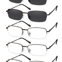 NOVIVON Pack Reading Glasses Men/Women, Eyeglasses, Blue Light Readers for Men/Women, Computer Eye Glasses, Cheaters