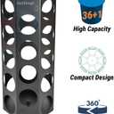 Compact Sturdy Metal K Cup Holder, Stylish and Modern Designed Coffee Pod Carousel, K Cup Storage Organizer, 36+1 Pods Capacity, No Assembly Required