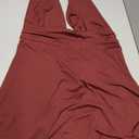 WDIRARA Women's Plus Size Deep V Neck Halter Mini Dress Tie Backless Ruched A Line Dresses 2XL