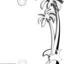 Chrome Palm Tree License Plate Frame for Women, Cute Hawaiian Beach License Plate Frames with Palm Trees