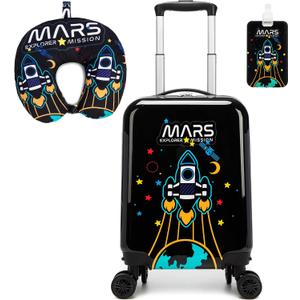Kids Carry on Luggage 16inch Hardshell Suitcases Airline Approved, 11.8 x 7.4 x 16 inches