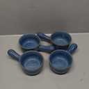 LE TAUCI Soup Bowls with Handle, 15 Oz Ceramic French Onion Soup Bowls, Large Soup Crocks Oven Safe for Stew, Onion, Soup, Chilli, Set of 4, Ceylon Blue