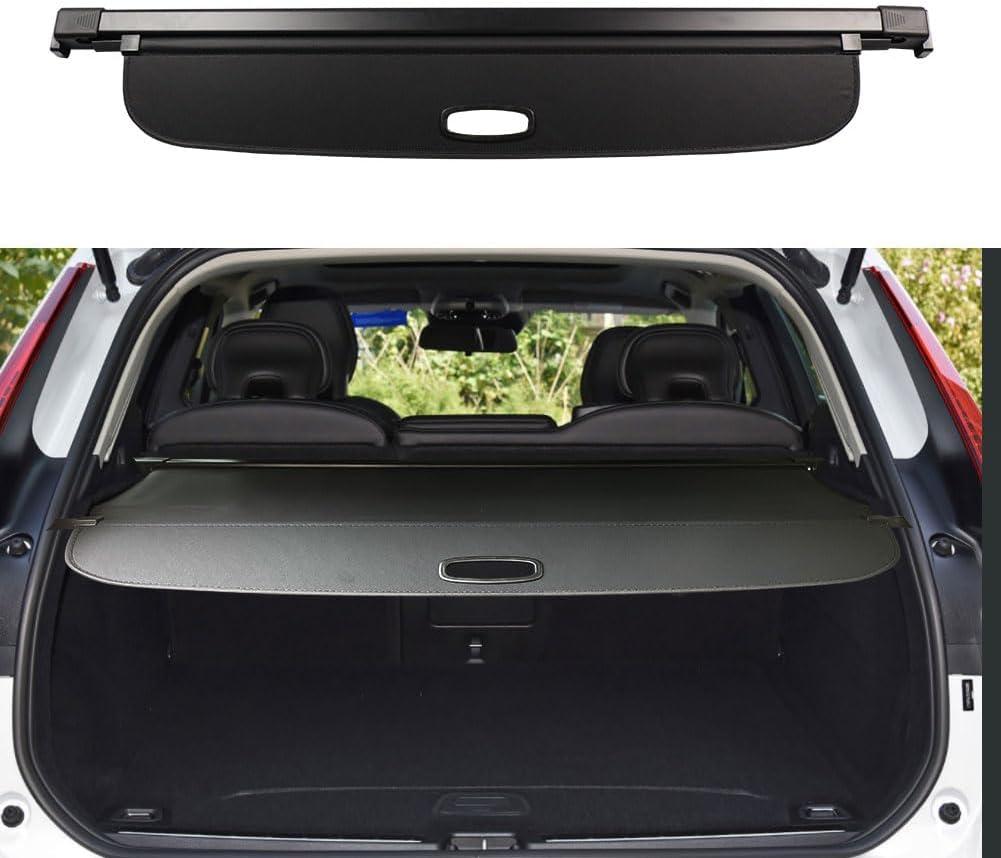Cargo Cover for Volvo XC60 2018-2024 2025 2026 Accessories Rear Black Trunk Shade Luggage Security Cover