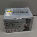 Cambom 5 in 1 Rotary Cheese Grater Hand Crank Cheese Shredder for Fresh Cheese, Vegetable, Nuts,Non-slip Suction Base, Black