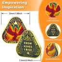 1 Year Phoenix Rebirth Triangle Sobriety Coin – Rising from Ashes NA Medallion – Spiritual Token for Recovery & Clean Time – Empowering NA AA Chips – Gift for Men & Women (EXP 05/20/26)