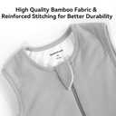 BubblePanda Rayon Made from Bamboo Toddler Sleep Sack with Feet 24-36 Months 1.0 Tog Ultra Soft Toddler Sleeping Sack 2t-3t Sleep Bag Walker Quilted Wearable Blanket with Legs 2-Way Zipper Lightweight, L 2-3T