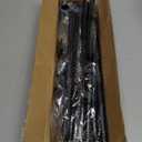 Black Double Curtain Rod 32 to 58 Inches, Blackout Wrap Around Curtain Rod for Windows, 6/8 Inch Room Darkening Telescoping Double Drapery Rod, Easy Install for Rentals & Apartments