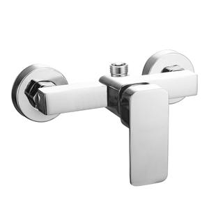 Shower Mixer Taps Wall Mounted Manual Exposed Shower Mixer Valve Single Lever Bathroom Faucet with G1/2" Outlet (UP) Modern Shower Faucet Chrome Stainless Steel Bath Tap for Cold and Hot Water