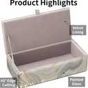 Glass Jewelry Box for Women, Girls Velvet Lined Jewelry Organizer Storage Case for Earrings, Rings, Bracelets, Perfect Birthday, Wedding & Christmas Gift (White Marble Pattern) (White Gold Small)