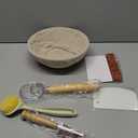 Superbaking Banneton Bread Proofing Basket, Sourdough Bread Baking Supplies, Round 9 Inch Sourdough Starter Kit, Proofing Basket for Baking, Bread Making Supplies Tools, Banneton Basket Gift Set