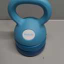Adjustable Kettlebell | 5 lb - 12 lb | Kettlebell Weights Set for Home Gym | Full-Body Workouts, Strength Training, Weight Loss | Fabric Booty Band | Beginners & Women (Teal)