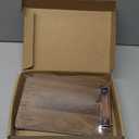 Walnut Wood Clipboard, Small Clip Board with Tabletop Stand, 0.88Lbs, 9*6.3 in, Smooth Edges, Idea for Menu and Small Memos Display for Coffee Shops, Bar, Office, Restaurant, Countertops, Self-Service