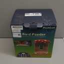 Smart Bird Feeder with Camera 2K Live Real-Time Alert AI Identify with 32G Card DIY Attachments Camera Bird Feeder Solar Powered Wireless Outdoor Birdwatching Gift for Birds Lover, Red