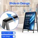 24×36 Inch Slide-in Folding A-Frame Sign Holder (Frame Only)